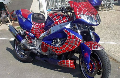 La moto de Spidey