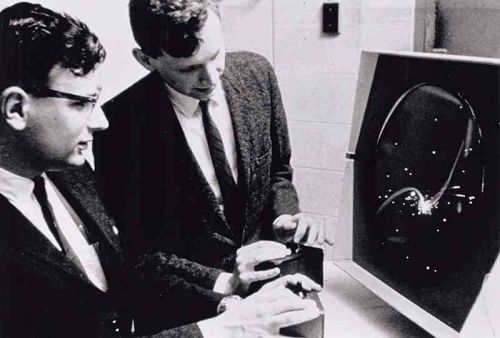 spacewar en PDP1 spacewar en PDP1